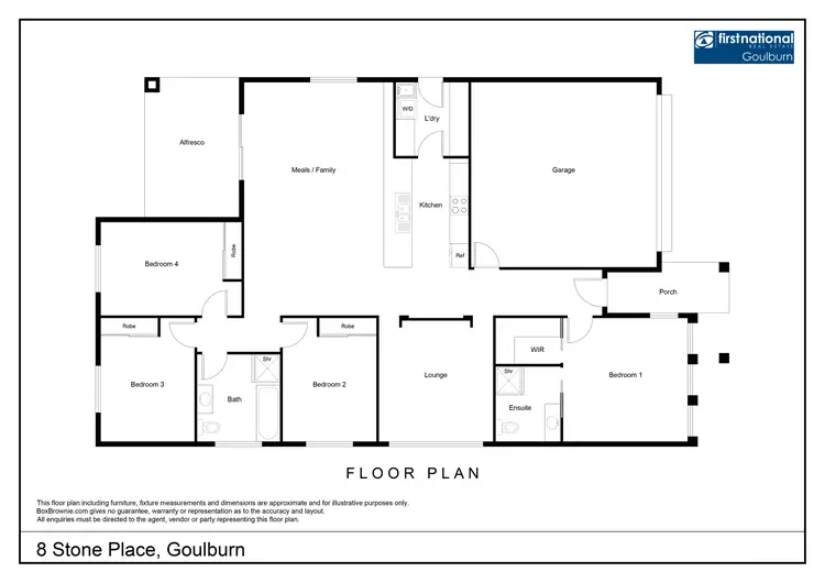 Floorplan of Homely house listing, 8 Stone Place, Goulburn NSW 2580