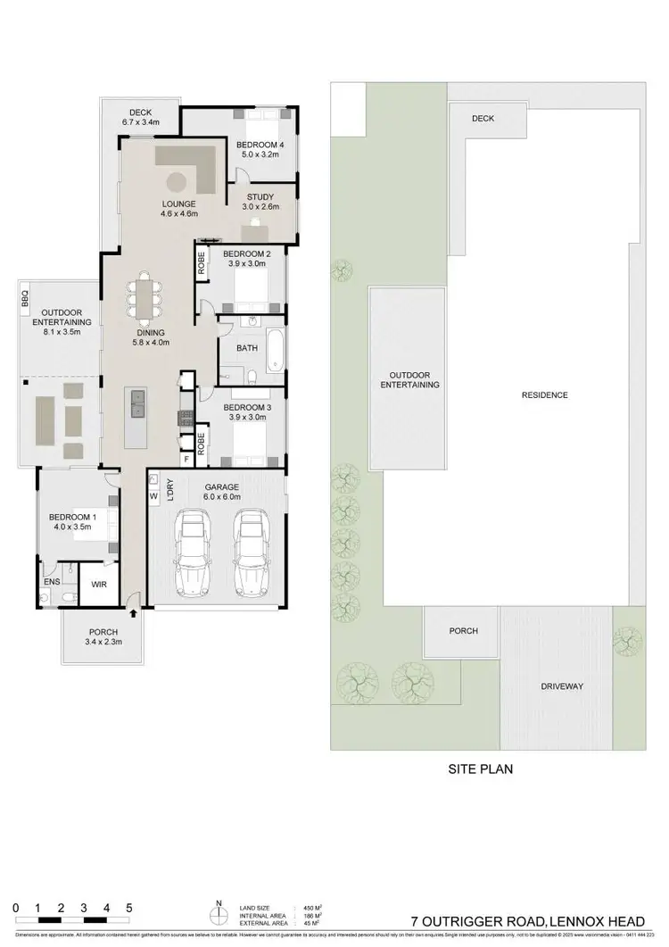 Floorplan of Homely house listing, 7 Outrigger Road, Lennox Head NSW 2478