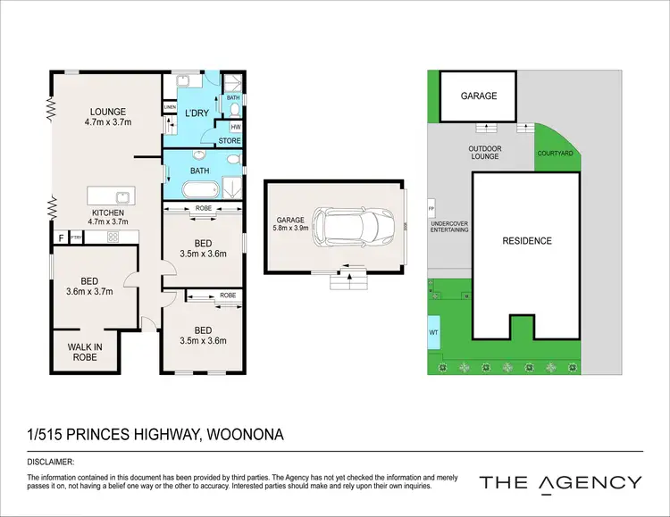 Floorplan of Homely house listing, 1/515 Princes Highway, Woonona NSW 2517