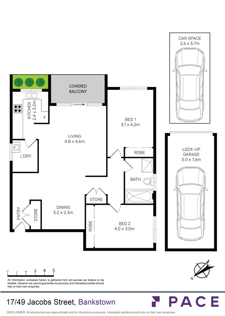 Floorplan of Homely apartment listing, 17/49 Jacobs Street, Bankstown NSW 2200
