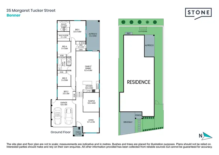 Floorplan of Homely house listing, 35 Margaret Tucker Street, Bonner ACT 2914