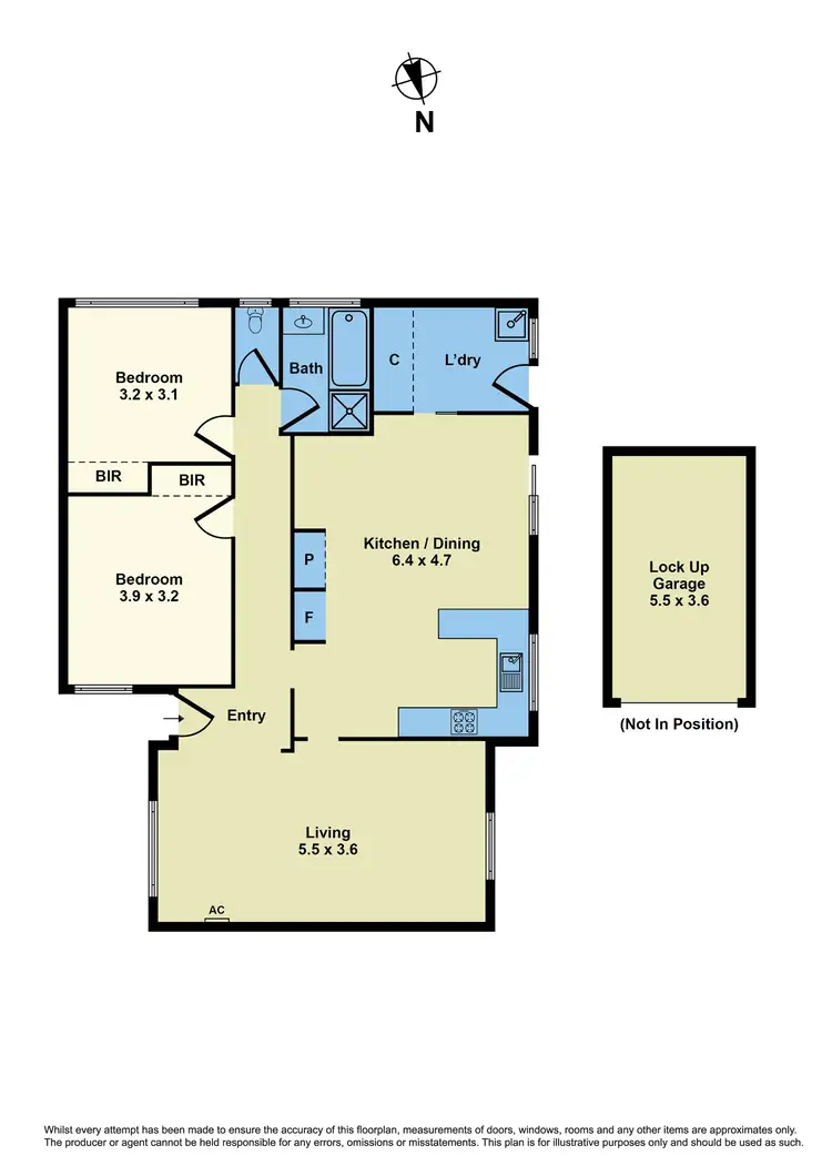 Floorplan of Homely unit listing, 2/133 Wright Street, Sunshine VIC 3020