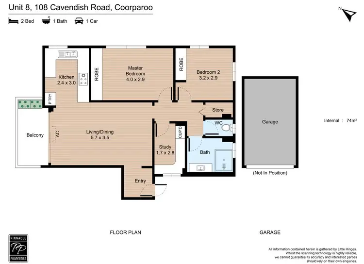 Floorplan of Homely unit listing, 8/108 Cavendish Road, Coorparoo QLD 4151