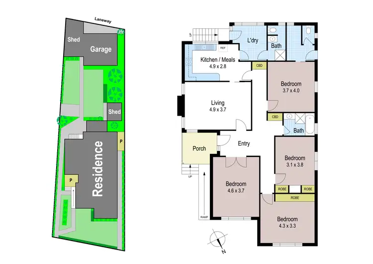 Floorplan of Homely house listing, 10 Connor Street, Warragul VIC 3820