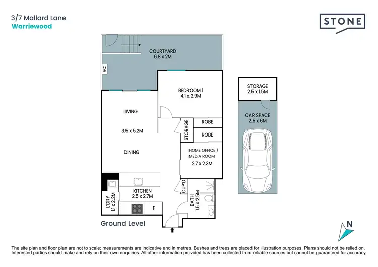 Floorplan of Homely unit listing, 3/7 Mallard Lane, Warriewood NSW 2102