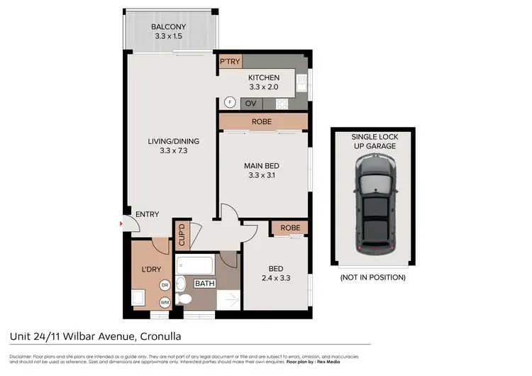 Floorplan of Homely unit listing, 24/11-13 Wilbar Avenue, Cronulla NSW 2230