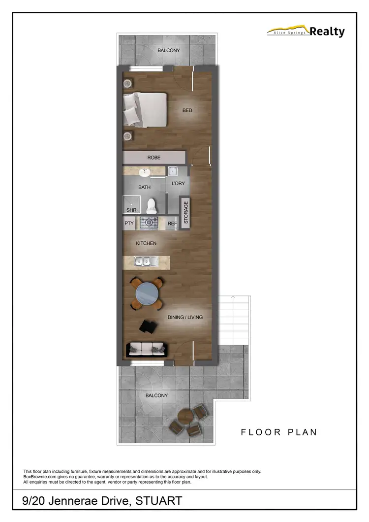 Floorplan of Homely unit listing, 9/20 Jennerae Drive, Stuart NT 870