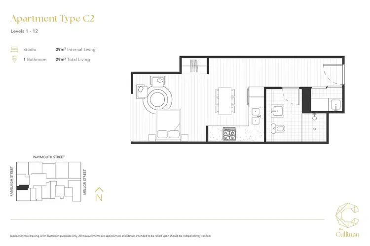 Floorplan of Homely apartment listing, 603B/181 Waymouth Street, Adelaide SA 5000