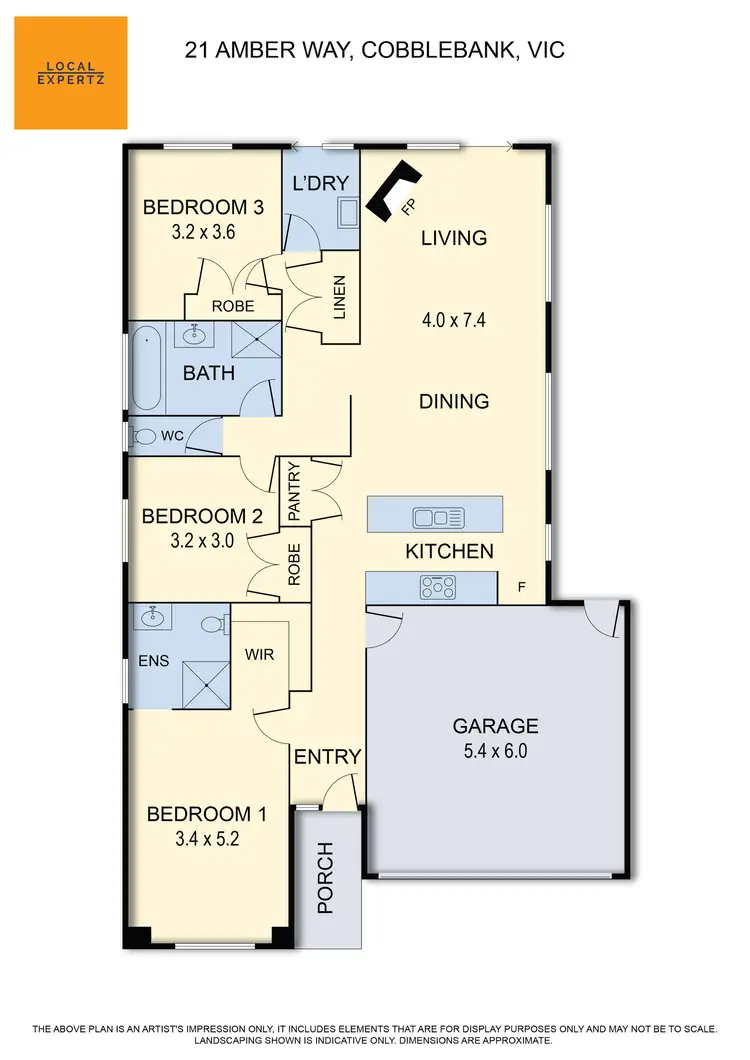 Floorplan of Homely house listing, 21 Amber Way, Cobblebank VIC 3338