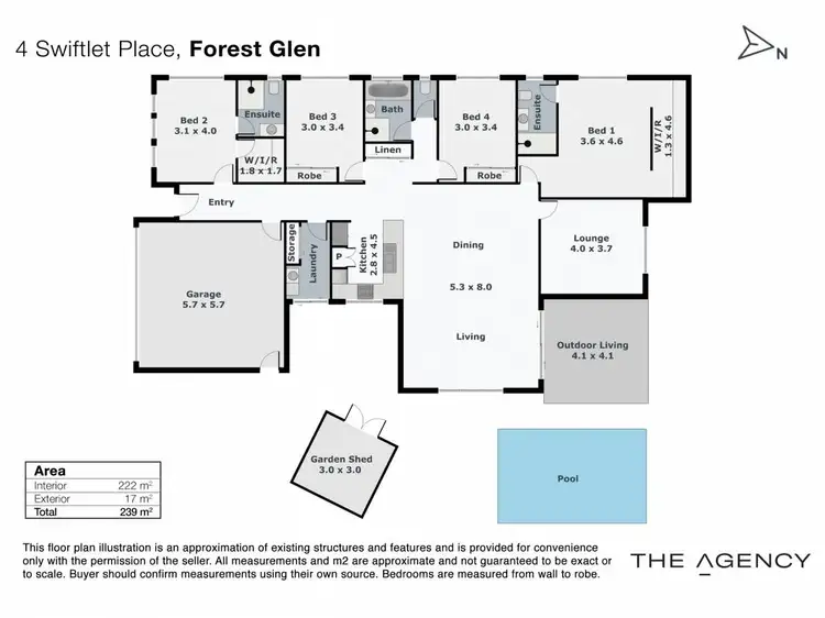 Floorplan of Homely house listing, 4 Swiftlet Place, Forest Glen QLD 4556