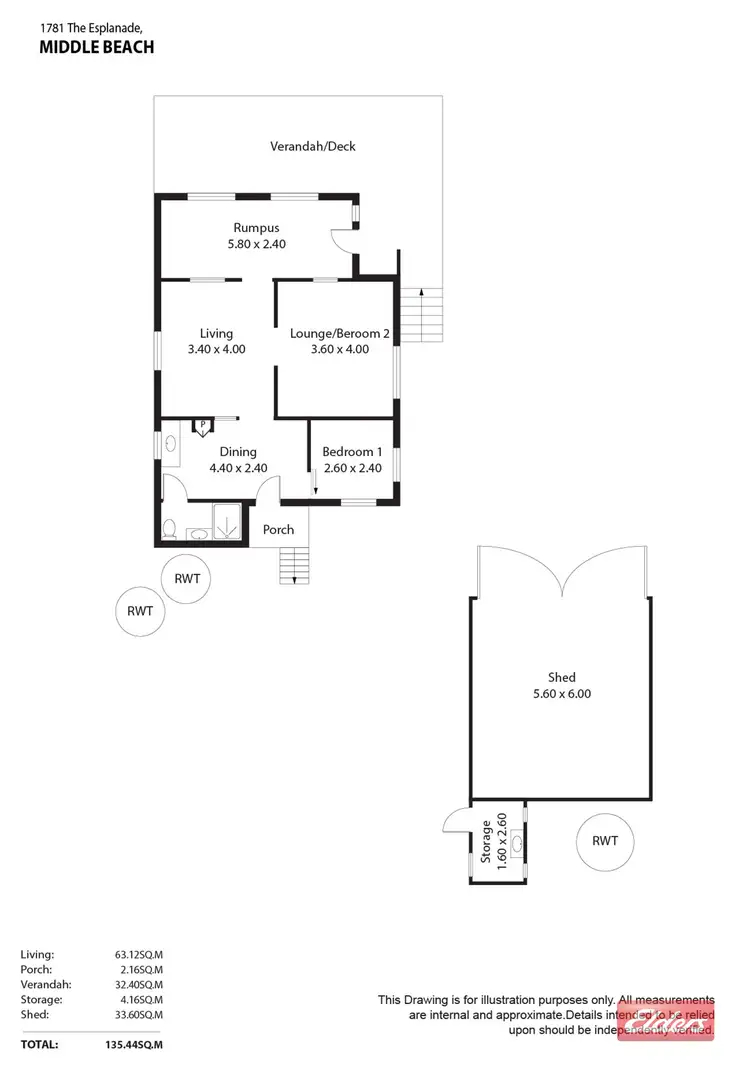Floorplan of Homely house listing, 1781 The Esplanade, Middle Beach SA 5501