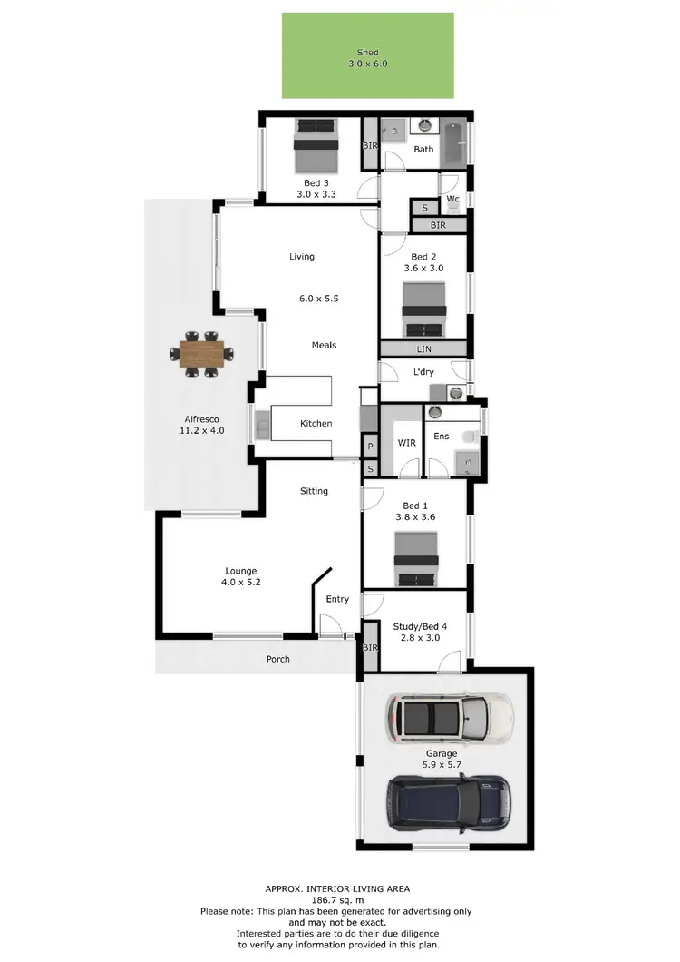 Floorplan of Homely house listing, 5 Mashie Way, Wodonga VIC 3690