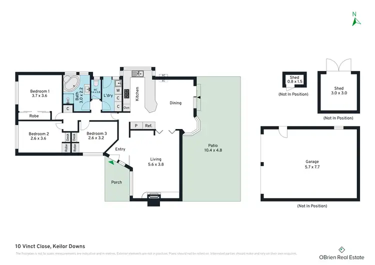 Floorplan of Homely house listing, 10 Vinct Close, Keilor Downs VIC 3038