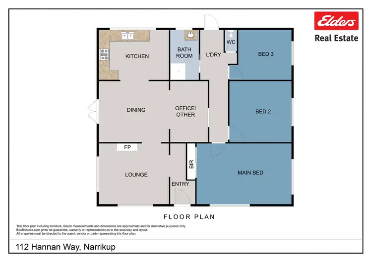 Floorplan of Homely house listing, 112 Hannan Way, Narrikup WA 6326