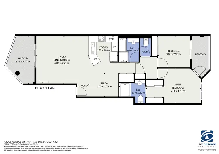 Floorplan of Homely unit listing, 11/1266 Gold Coast Highway, Palm Beach QLD 4221