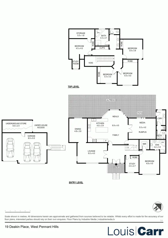 Floorplan of Homely house listing, 19 Deakin Place, West Pennant Hills NSW 2125