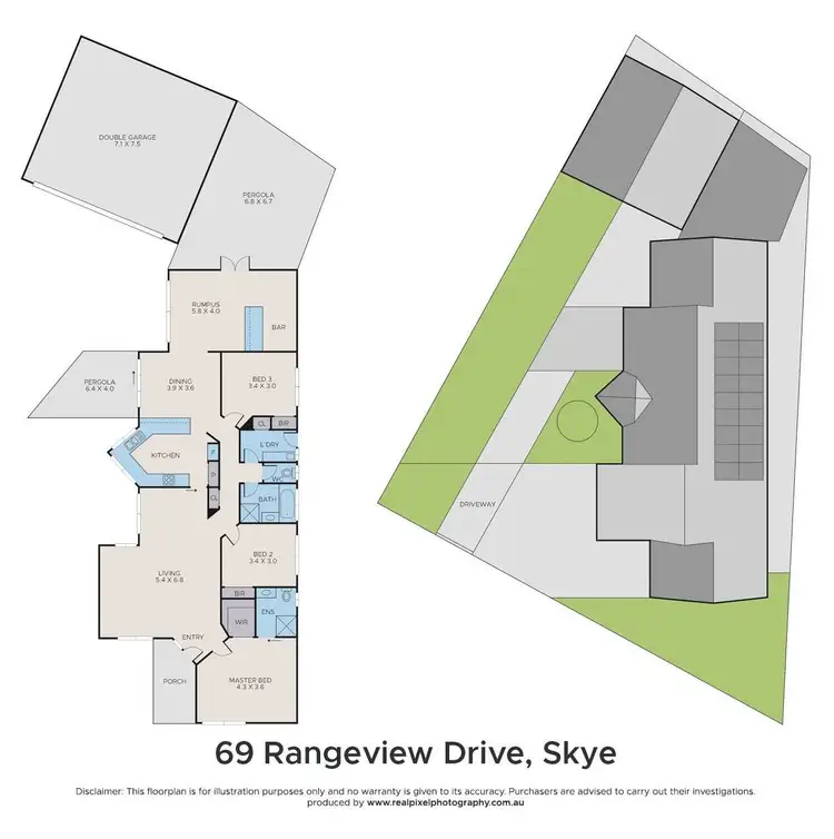 Floorplan of Homely house listing, 69 Rangeview Drive, Skye VIC 3977