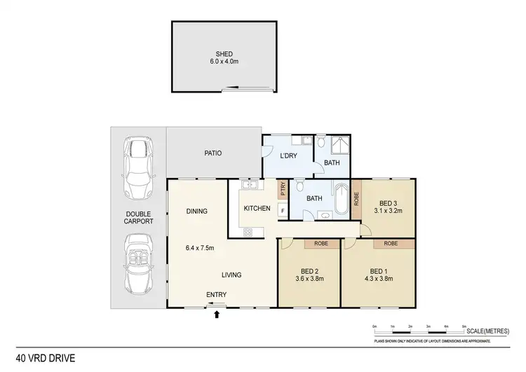 Floorplan of Homely house listing, 40 V.R.D Drive, Leanyer NT 812