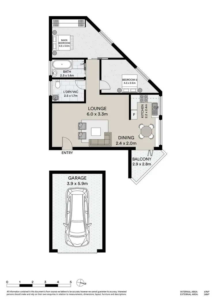 Floorplan of Homely apartment listing, 6/21 Ewos Parade, Cronulla NSW 2230