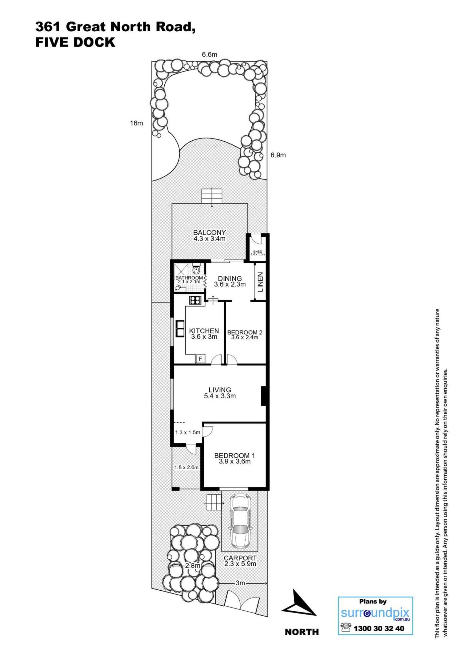 Floorplan of Homely house listing, 361 Great North Road, Wareemba NSW 2046