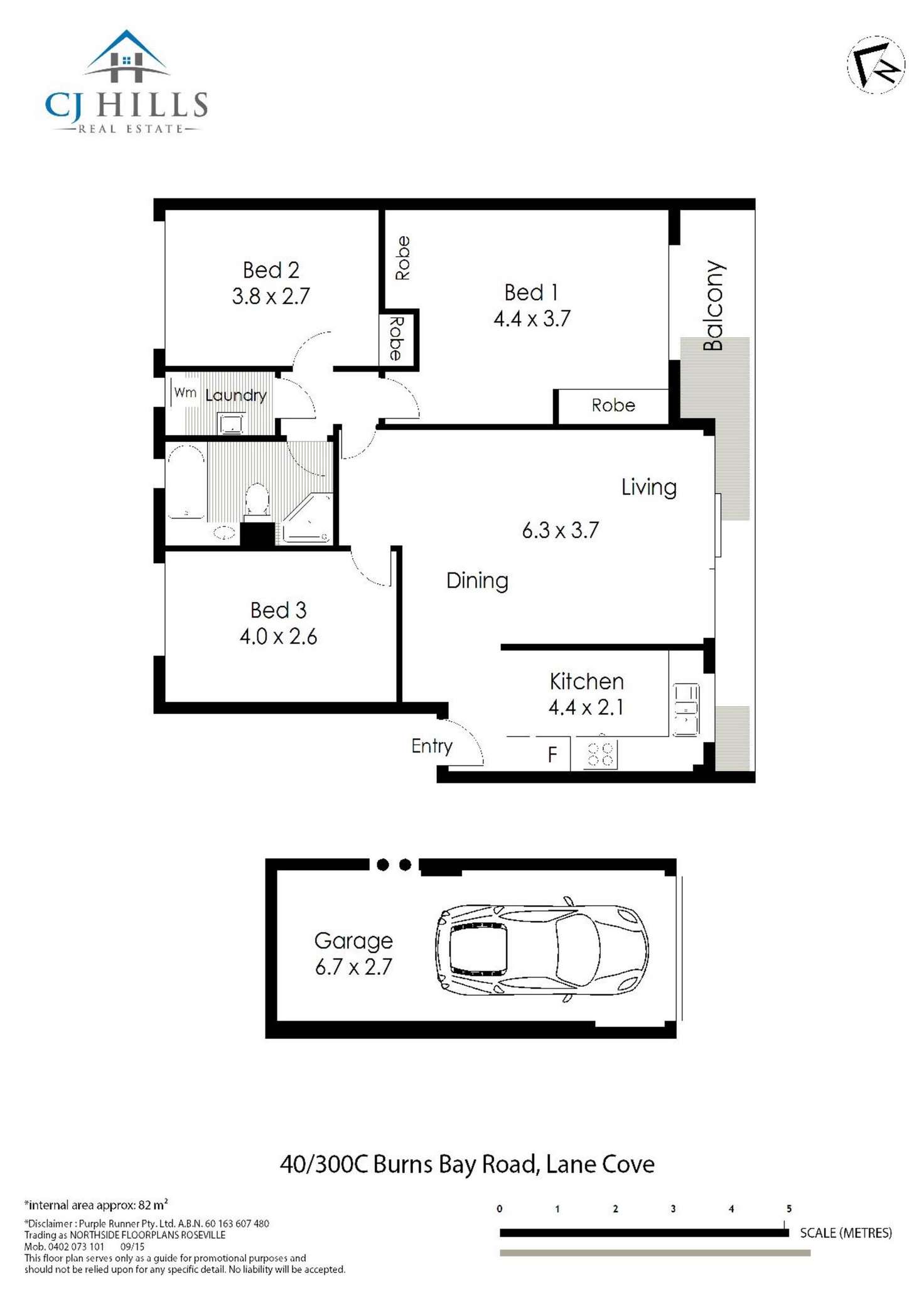 Floorplan of Homely unit listing, 40/300c Burns Bay Road, Lane Cove NSW 2066