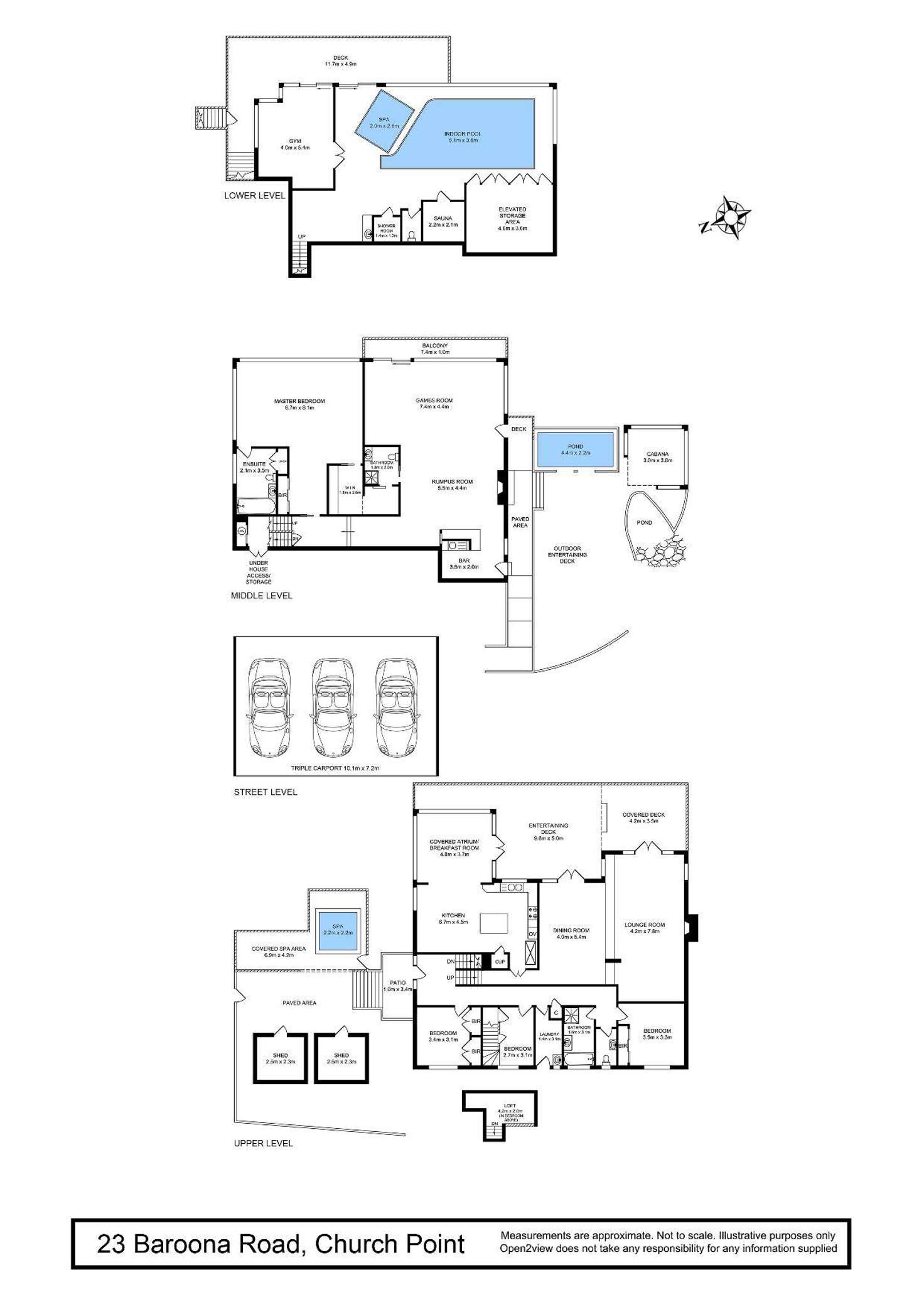 Floorplan of Homely house listing, 23 Baroona Road, Church Point NSW 2105