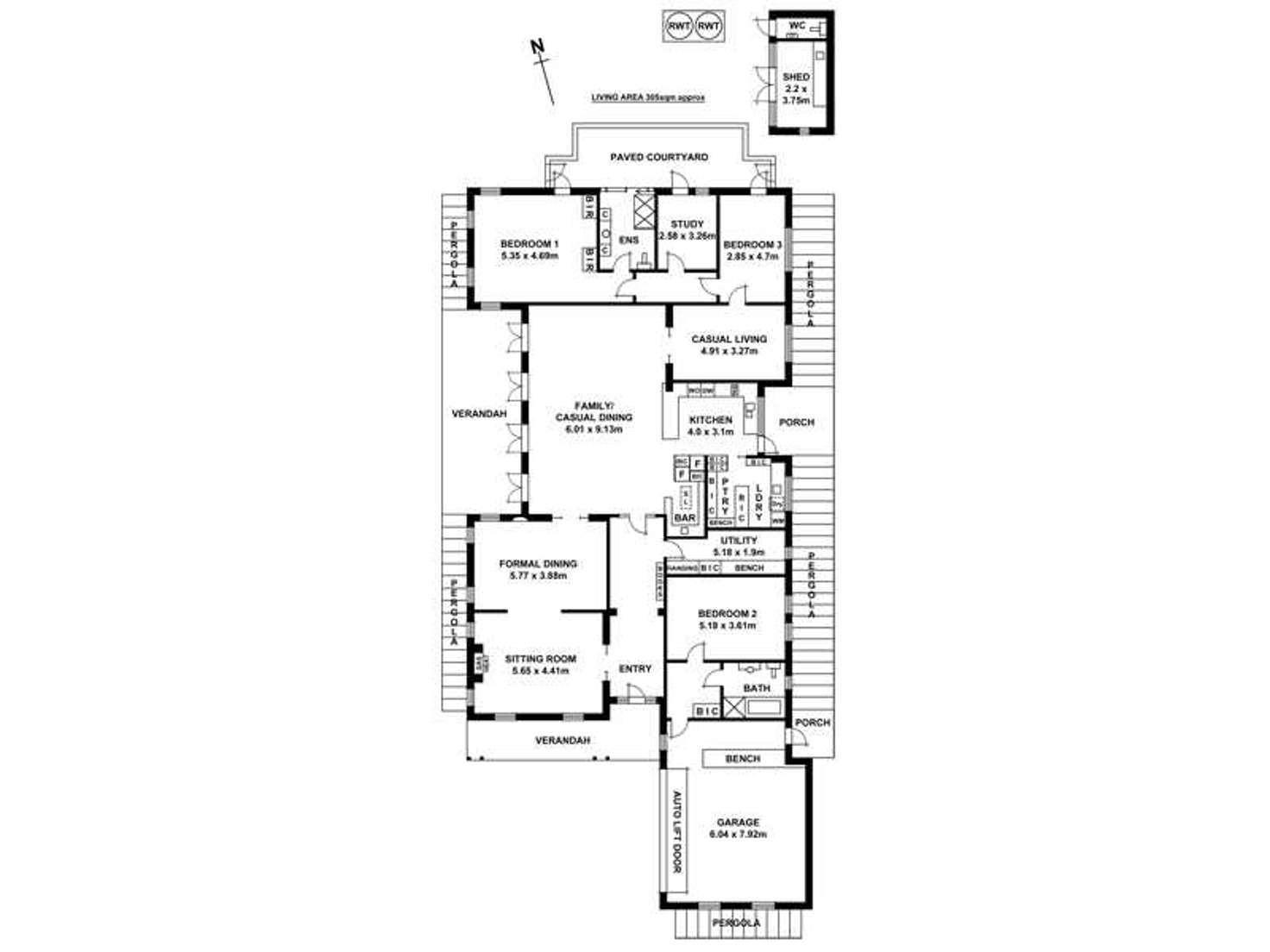 Floorplan of Homely house listing, 12 Oaklands Avenue, Royston Park SA 5070