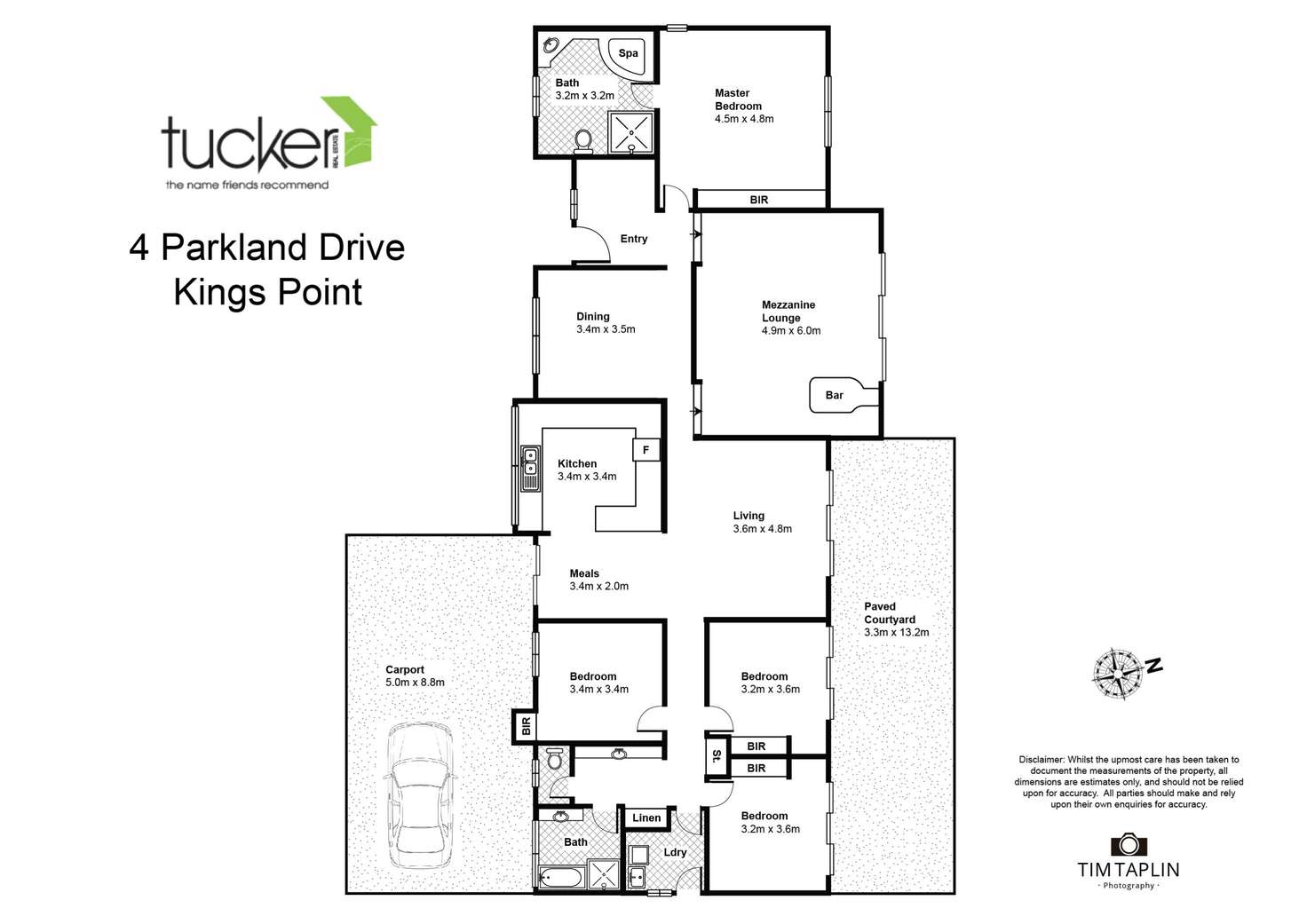 Floorplan of Homely house listing, 4 Parkland Drive, Kings Point NSW 2539