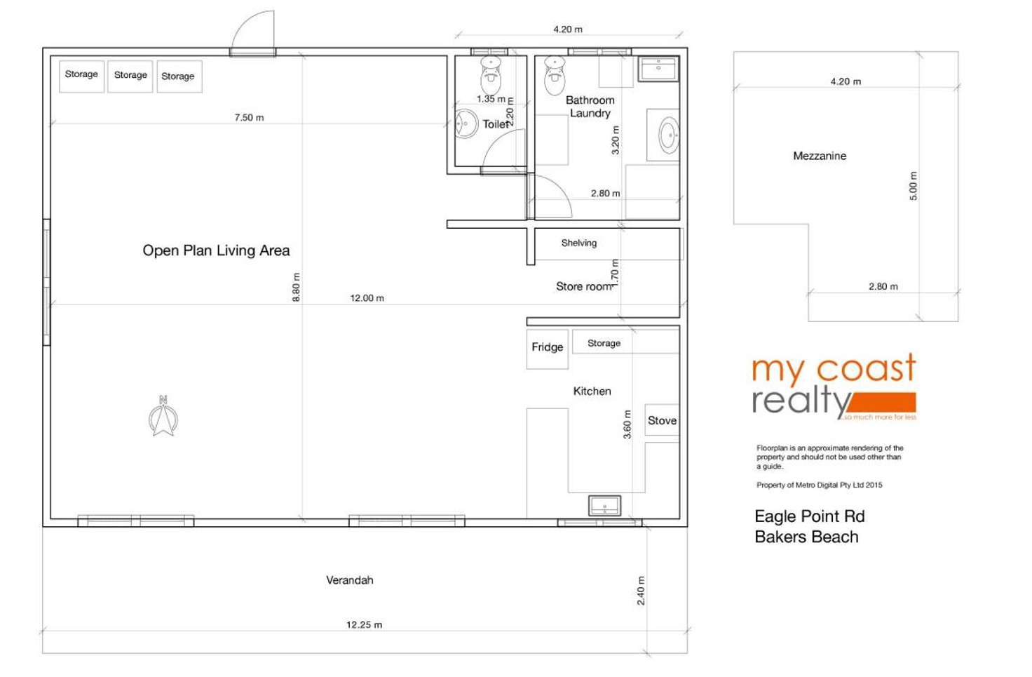 Floorplan of Homely house listing, 1 Eagle Point Road, Bakers Beach TAS 7307