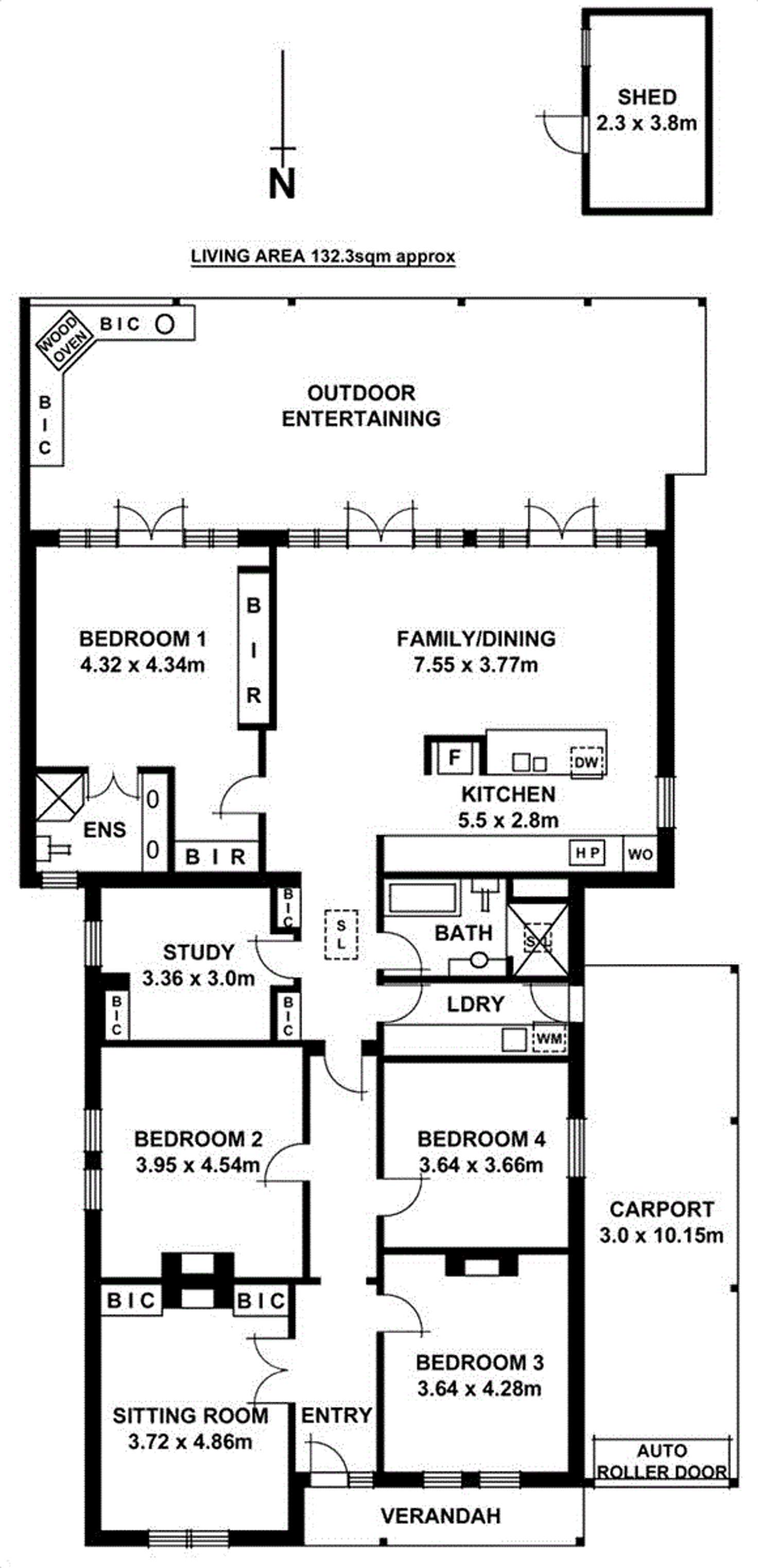 Floorplan of Homely house listing, 36 Swaine Avenue, Rose Park SA 5067