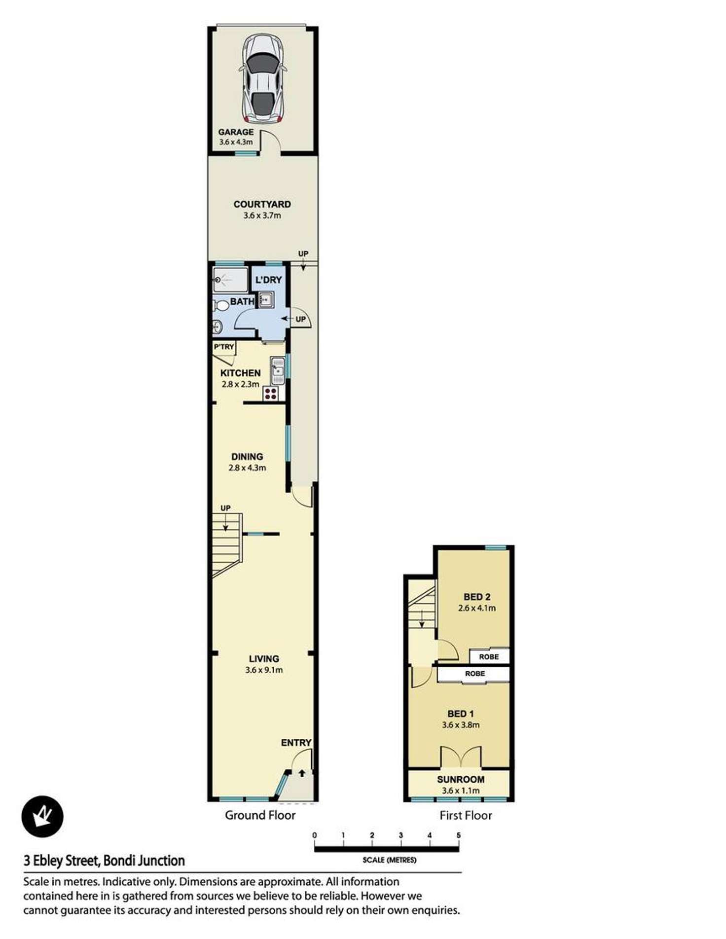 Floorplan of Homely house listing, 3 Ebley Street, Bondi Junction NSW 2022