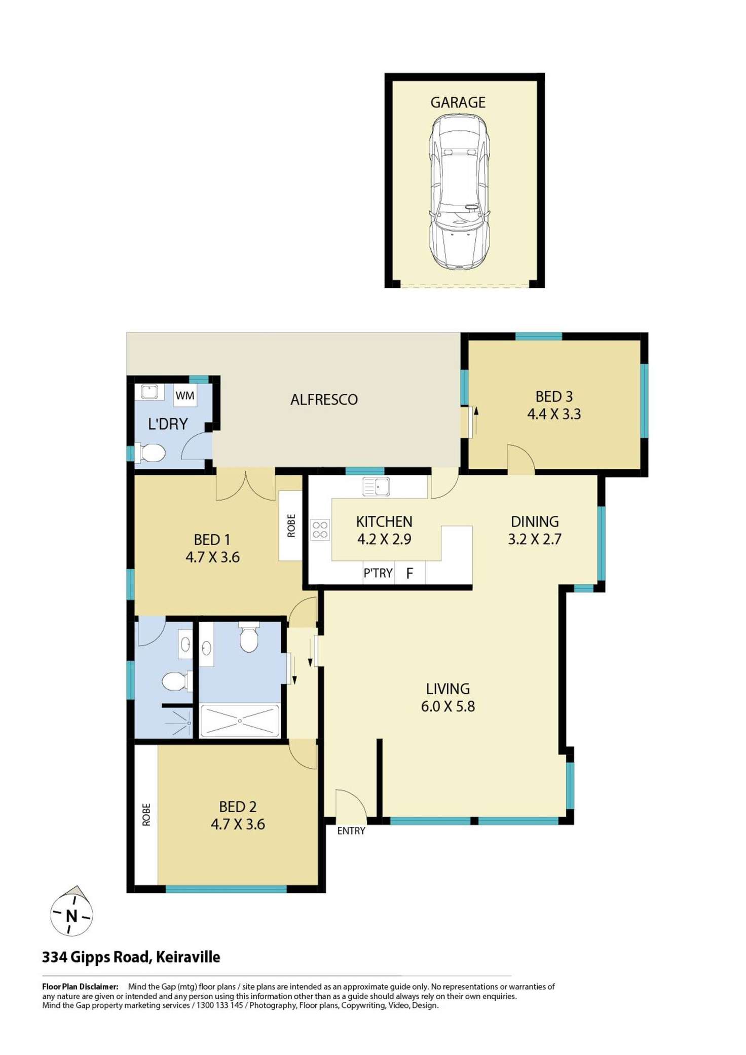 Floorplan of Homely house listing, 334 Gipps Road, Keiraville NSW 2500