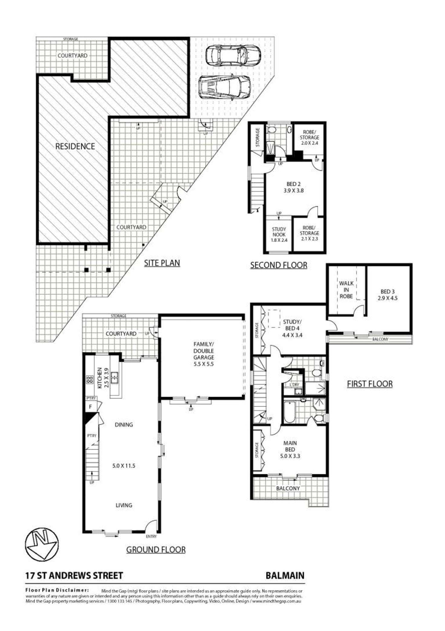Floorplan of Homely house listing, 17 St Andrews Street, Balmain NSW 2041