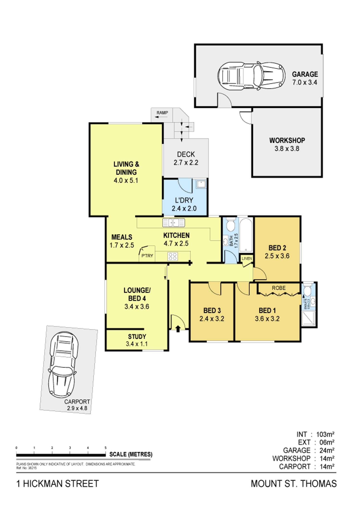 Floorplan of Homely house listing, 1 Hickman Street, Mount Saint Thomas NSW 2500