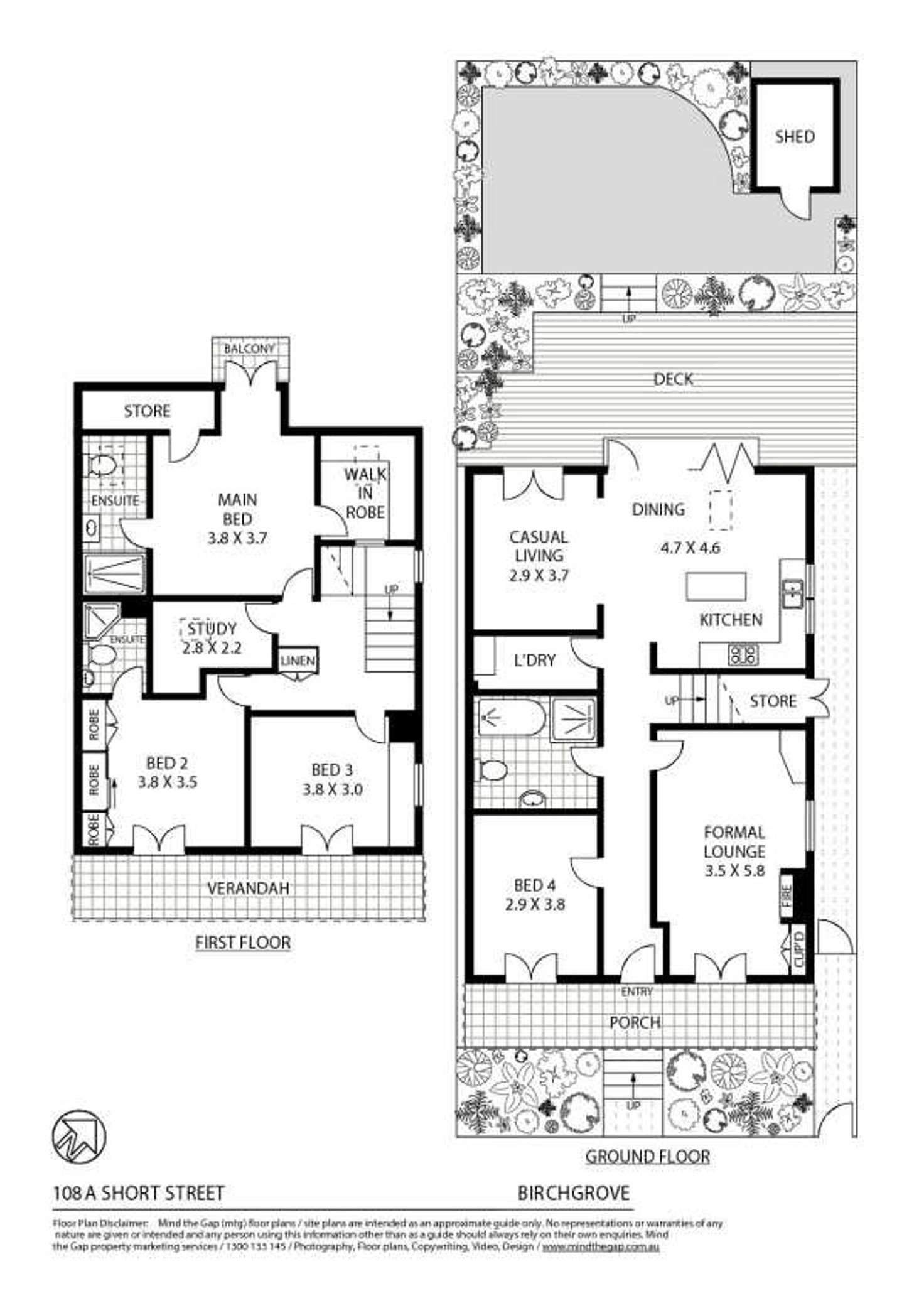 Floorplan of Homely house listing, 108a Short Street, Birchgrove NSW 2041