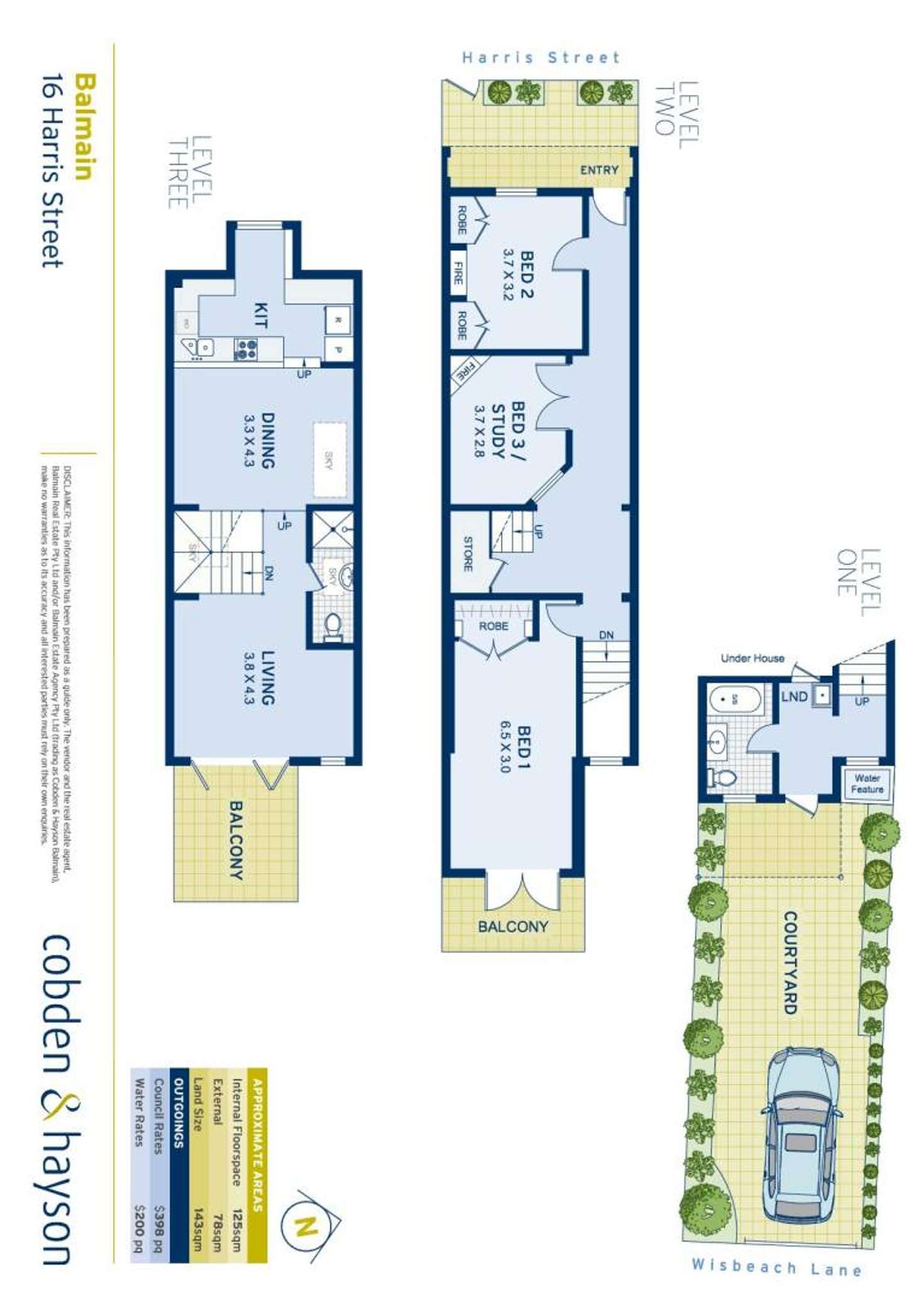 Floorplan of Homely house listing, 16 Harris Street, Balmain NSW 2041