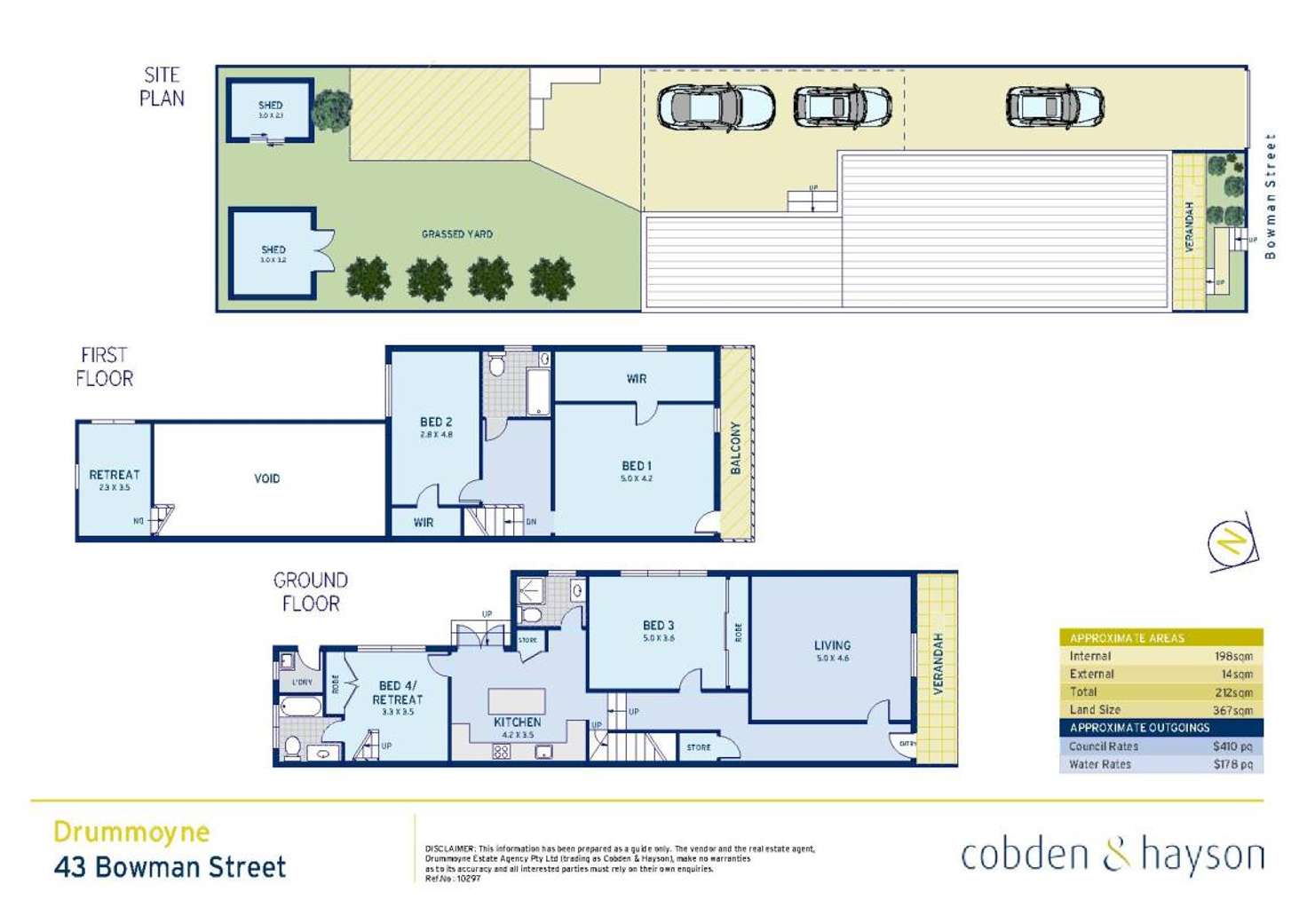Floorplan of Homely house listing, 43 Bowman Street, Drummoyne NSW 2047
