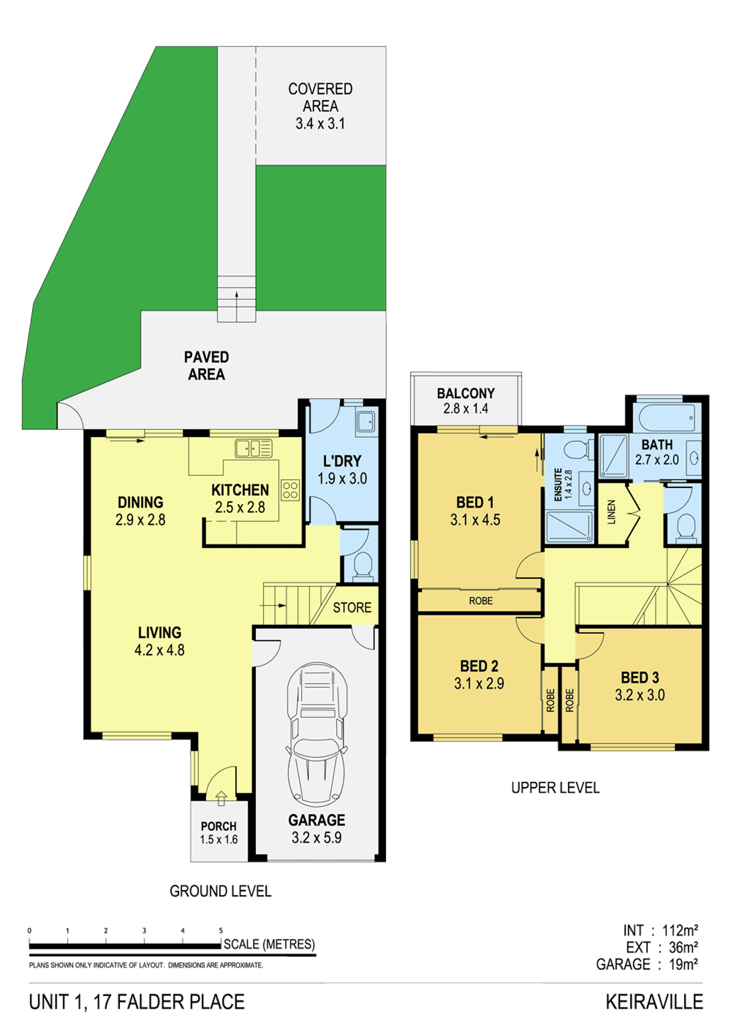 Floorplan of Homely townhouse listing, 1/17 Falder Place, Keiraville NSW 2500