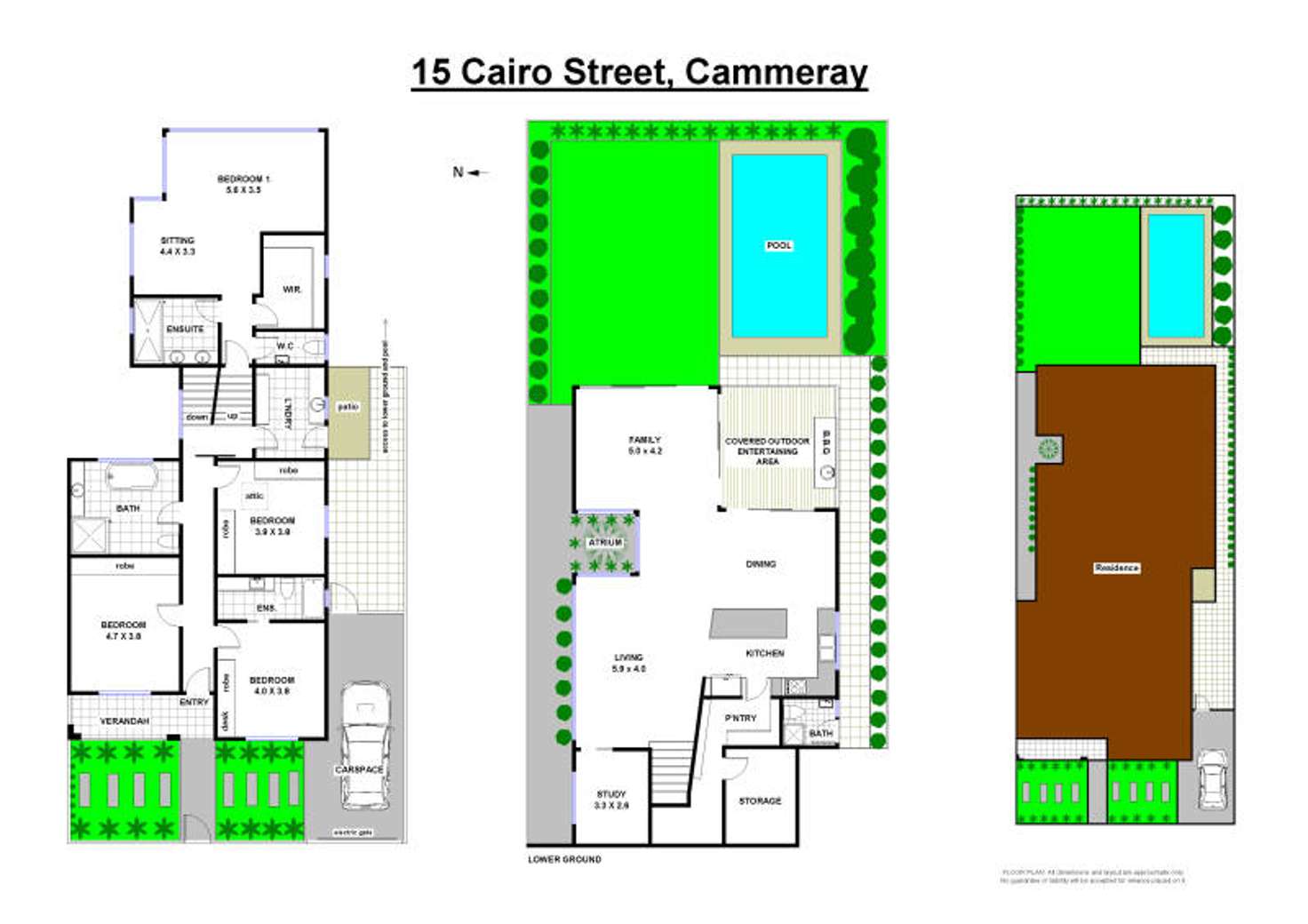 Floorplan of Homely house listing, 15 Cairo Street, Cammeray NSW 2062