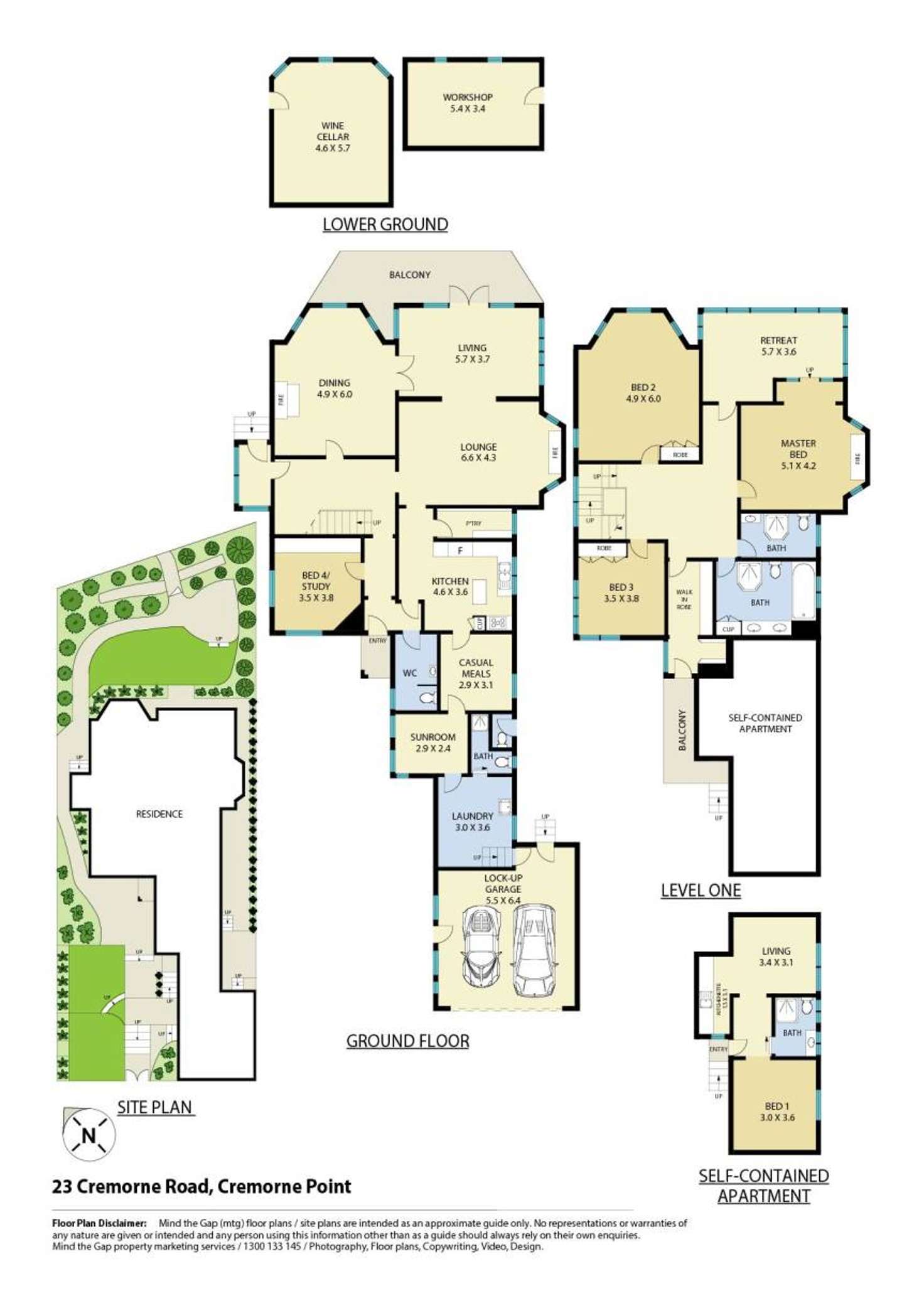 Floorplan of Homely house listing, 23 Cremorne Road, Cremorne Point NSW 2090