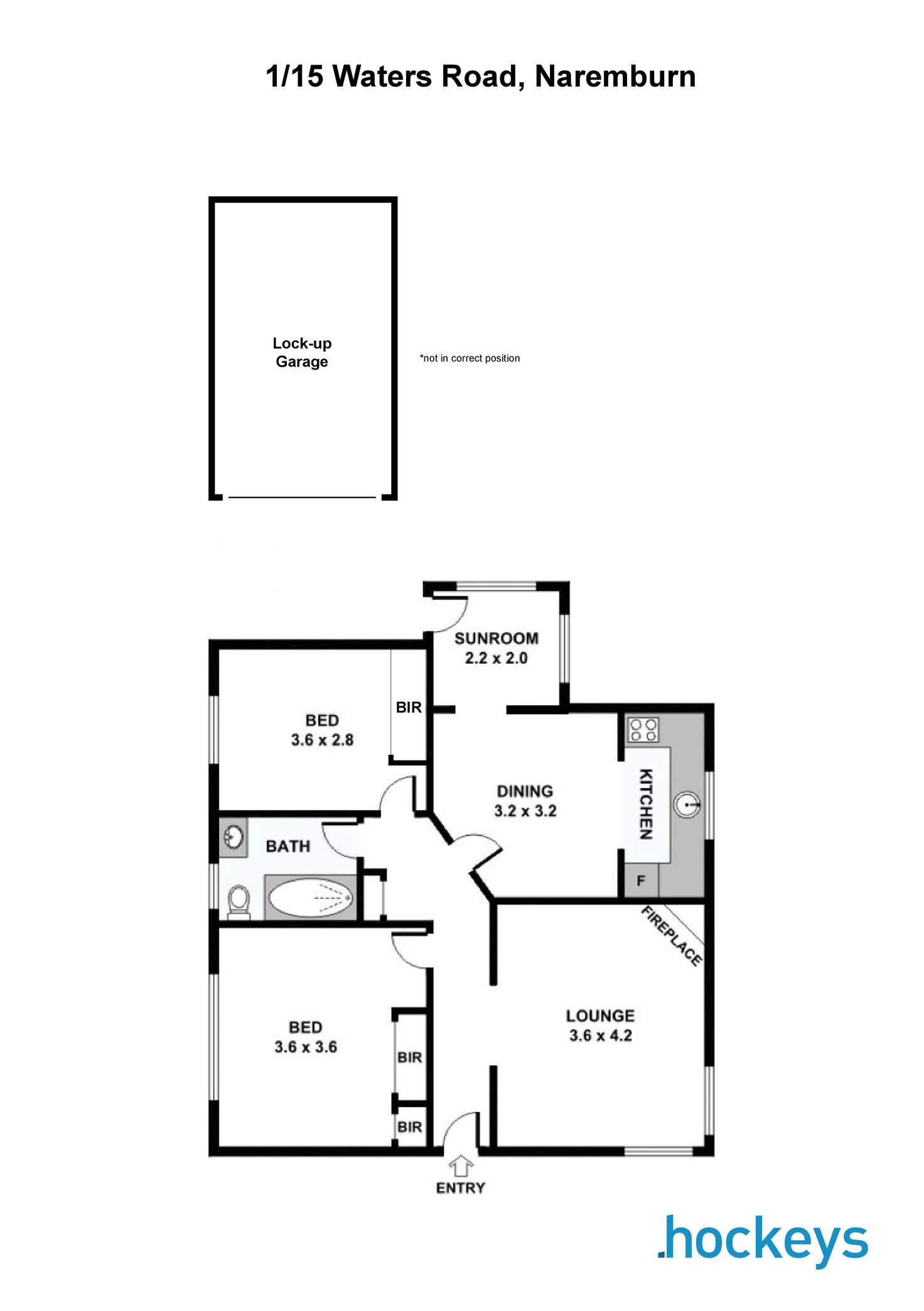 Floorplan of Homely apartment listing, 1/15 Waters Road, Naremburn NSW 2065