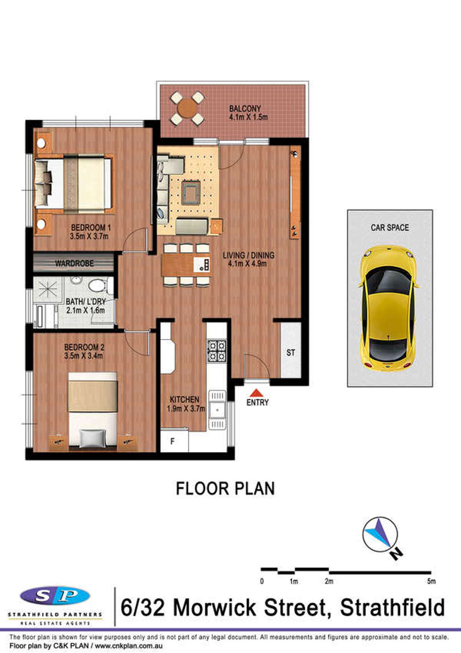 Floorplan of Homely apartment listing, 9/32 Morwick Street, Strathfield NSW 2135