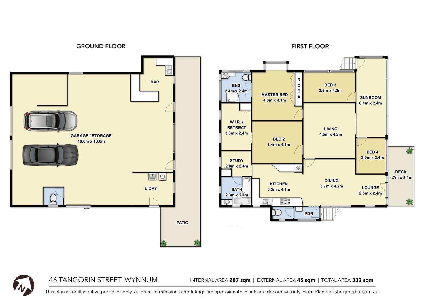 Floorplan of Homely house listing, 46 Tangorin Street, Wynnum QLD 4178