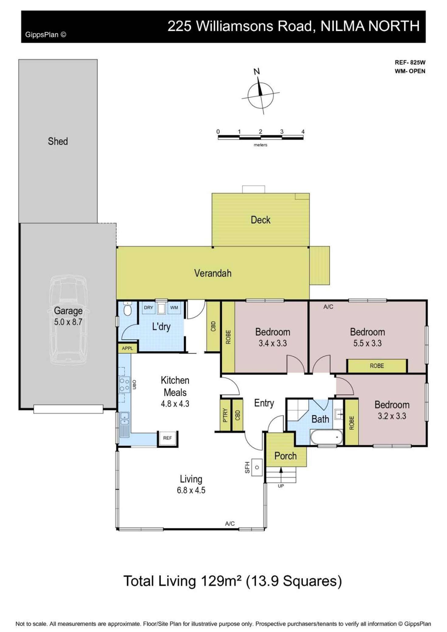 Floorplan of Homely house listing, 225 Williamsons Road, Nilma VIC 3821