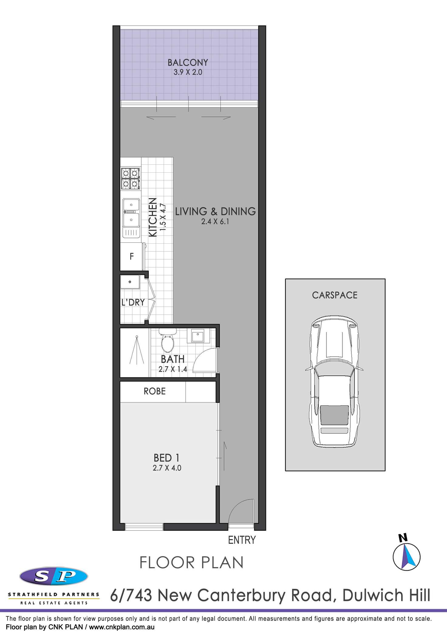 Floorplan of Homely apartment listing, 6/743 New Canterbury Road, Dulwich Hill NSW 2203