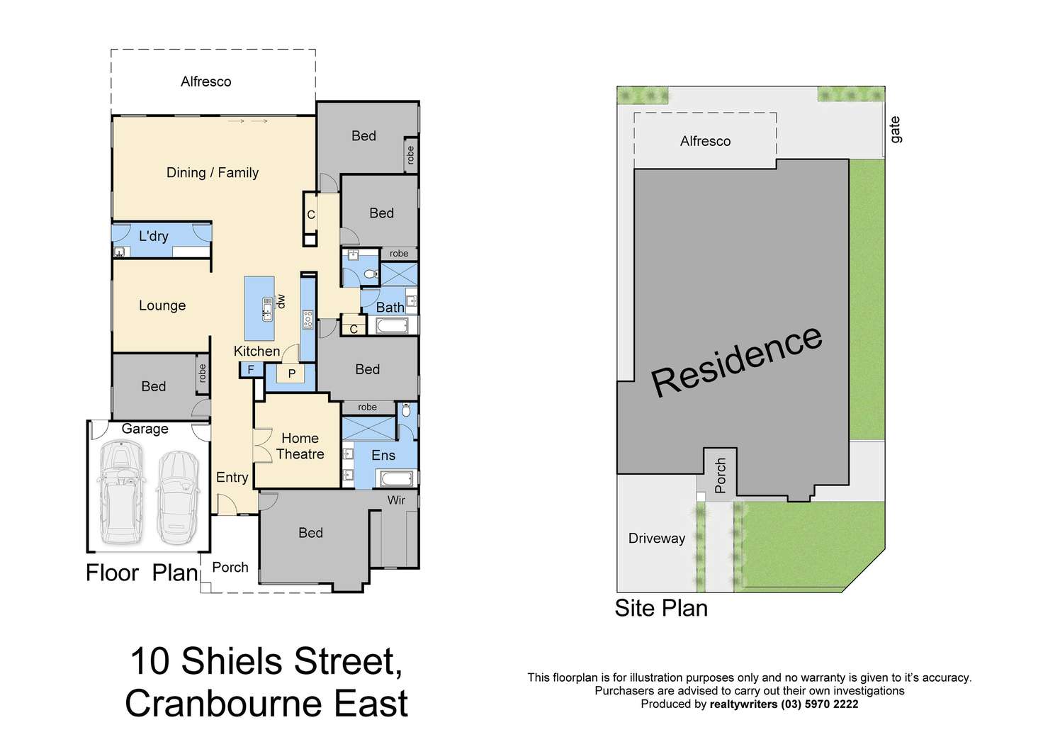 Floorplan of Homely house listing, 10 Shiels Street, Cranbourne East VIC 3977