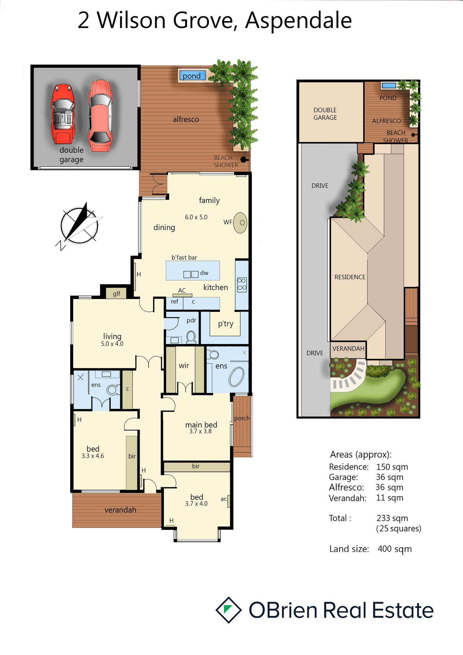 Floorplan of Homely house listing, 2 Wilson Grove, Aspendale VIC 3195