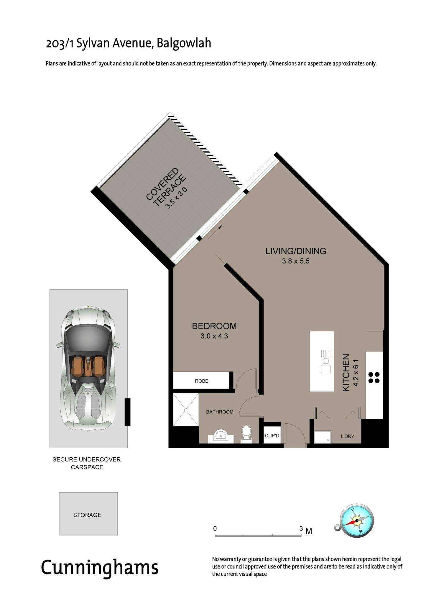 Floorplan of Homely apartment listing, 203/1 Sylvan Avenue, Balgowlah NSW 2093