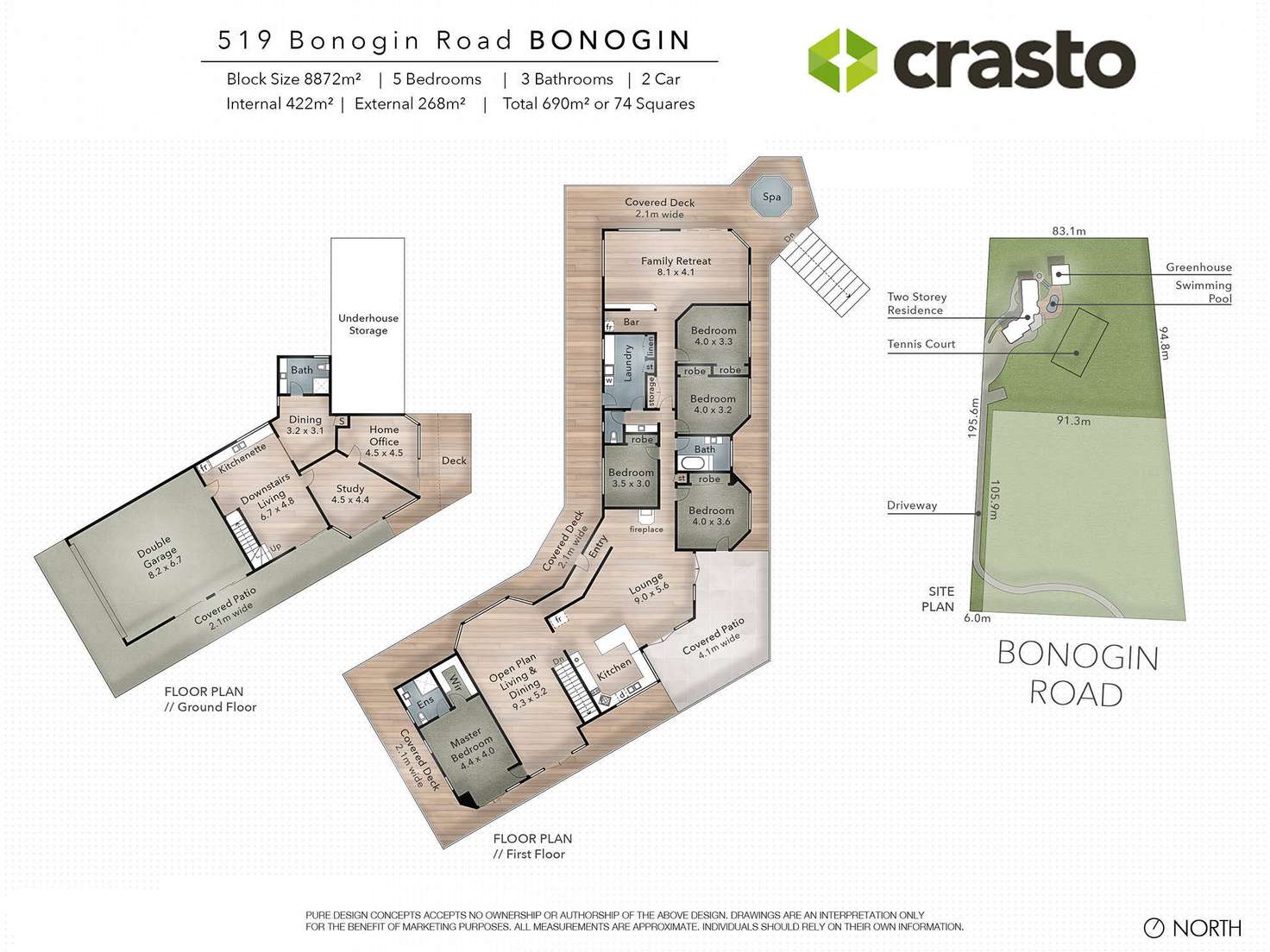 Floorplan of Homely house listing, 519 Bonogin Road, Bonogin QLD 4213