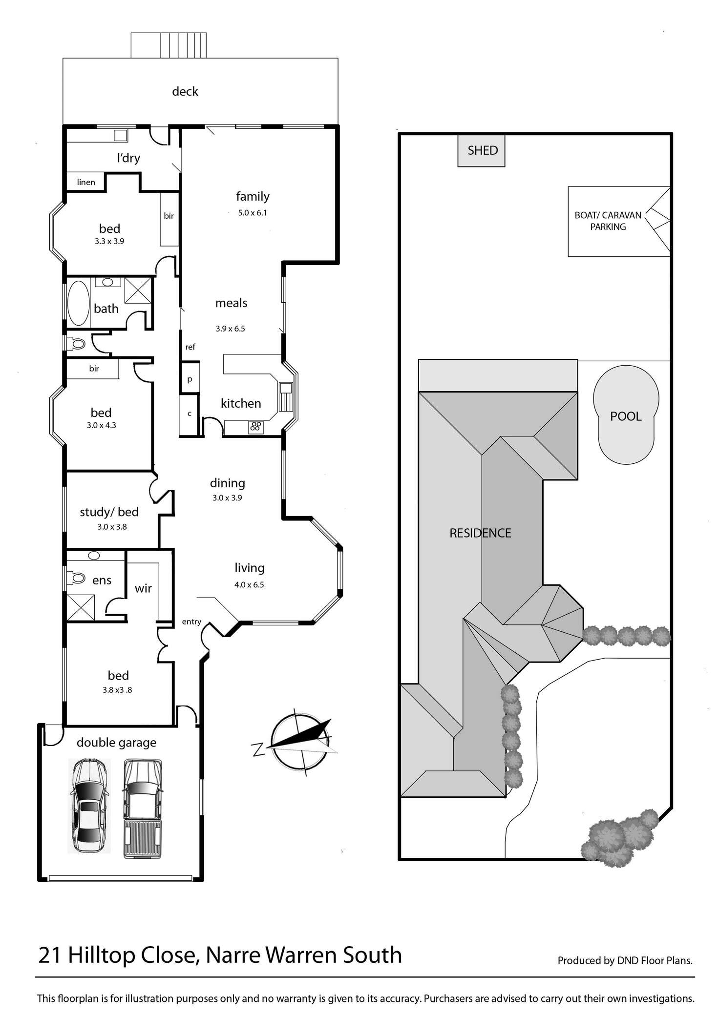 Floorplan of Homely house listing, 21 Hilltop Close, Narre Warren South VIC 3805